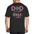 Dad Of The Birthday For Girl Winter Onederland 1st Birthday Big And Tall Men's T-Shirt Back Print