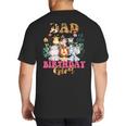 Dad Of The Birthday Girl Zoo Theme Animal Party Safari Cool Big And Tall Men's T-Shirt Back Print