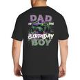 Dad Of The Birthday Monster Truck Family Matching Party Big And Tall Men's T-Shirt Back Print