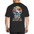 Dad Of The Birthday Party Outfit Dinosaur Daddy Big And Tall Men's T-Shirt Back Print