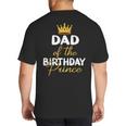 Dad Of The Birthday Prince Boy Bday Party Idea For Him Big And Tall Men's T-Shirt Back Print