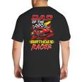 Dad Of The Birthday Racer Race Car Party Family Matching Big And Tall Men's T-Shirt Back Print