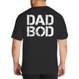 Dad BOD Rough Strong 90s Stencil Text Big And Tall Men's T-Shirt Back Print Dad BOD Rough Strong 90s Stencil Text Big And Tall Men's T-Shirt Back Print