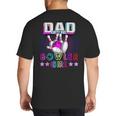 Dad Of The Bowler Girl Matching Family Bowling Birthday Big And Tall Men's T-Shirt Back Print