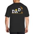 Dad Construction Excavator Family Matching Bday Party Big And Tall Men's T-Shirt Back Print
