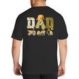 Dad Construction Excavator Kids Matching Family Party Big And Tall Men's T-Shirt Back Print