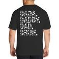 Dad Dada Daddy Bruh Papa Cow Daddy Love Cows Dad Cow Print Big And Tall Men's T-Shirt Back Print