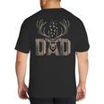 Dad Deer Hunting Camo Father Hunters Buck Camouflage Nature Big And Tall Men's T-Shirt Back Print