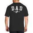 Dad Est 2026 Baby Feet First Time Daddy Big And Tall Men's T-Shirt Back Print Dad Est 2026 Baby Feet First Time Daddy Big And Tall Men's T-Shirt Back Print