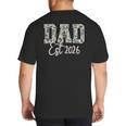 Dad Est 2026 Camo Old School Men Father's Day Dada Big And Tall Men's T-Shirt Back Print