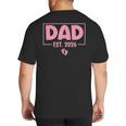 Dad Est 2026 Logo Daddy 2026 Soon To Be New Father 2026 Big And Tall Men's T-Shirt Back Print