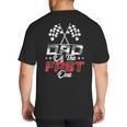 Dad Of The Fast One First Birthday Racing Car Family Big And Tall Men's T-Shirt Back Print Dad Of The Fast One First Birthday Racing Car Family Big And Tall Men's T-Shirt Back Print