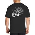 Dad Of Four Toddler Kids Fathers Day Fist Bump Family Big And Tall Men's T-Shirt Back Print