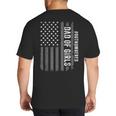Dad Of Girls Outnumbered Fathers Day 2025 For Dad Daughters Big And Tall Men's T-Shirt Back Print