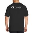 Dad GPT Bald AI Big And Tall Men's T-Shirt Back Print