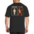 Your Dad My Dad Guitar Guitarist Rock Father's Day Big And Tall Men's T-Shirt Back Print