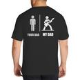 Your Dad My Dad Guitar Rock Music Player Guitarist Big And Tall Men's T-Shirt Back Print