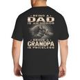 Being a Dad Is An Honor Grandpa Is Priceless Fathers Day Big And Tall Men's T-Shirt Back Print