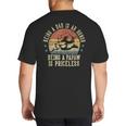 Being A Dad Is An Honor Being A Papaw Is Priceless Papaw Big And Tall Men's T-Shirt Back Print
