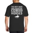 Dad Of Horse Lover Equestrian Horseback Rider Big And Tall Men's T-Shirt Back Print