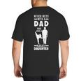 Dad Who Has a Karate Daughter Dad & Daughter Big And Tall Men's T-Shirt Back Print Dad Who Has a Karate Daughter Dad & Daughter Big And Tall Men's T-Shirt Back Print
