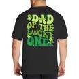 Dad Of The Lucky One Saint Patrick's Day Children Birthday Big And Tall Men's T-Shirt Back Print
