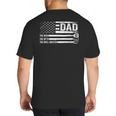 Dad The Man The Myth The Grill Master USA Flag Father's Day Big And Tall Men's T-Shirt Back Print