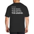 DAD The Man The Myth The LegendShirt Big And Tall Men's T-Shirt Back Print DAD The Man The Myth The LegendShirt Big And Tall Men's T-Shirt Back Print