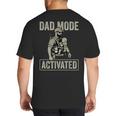 Dad Mode Activated Tactical Baby Carrier Military Father Big And Tall Men's T-Shirt Back Print