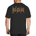 Dad And Mom Of The Birthday Boy Pixel Game Matching Family Big And Tall Men's T-Shirt Back Print
