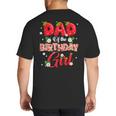 Dad And Mom Birthday Girl Strawberry Berry Sweet One Two Big And Tall Men's T-Shirt Back Print
