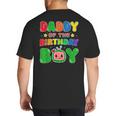 Dad And Mom Daddy Of The Birthday Boy Tee Melon Family Party Big And Tall Men's T-Shirt Back Print