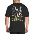 Dad Of Mr Onederful 1st Birthday First One-Derful Matching Big And Tall Men's T-Shirt Back Print