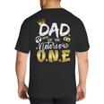 Dad Of The Notorious One Old School 1st Hip Hop Birthday Big And Tall Men's T-Shirt Back Print