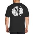 Dad Of Both Proud Football And Cheer Dad Big And Tall Men's T-Shirt Back Print