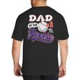 Dad Rookie Of Year 1st Birthday Baseball Theme Matching Big And Tall Men's T-Shirt Back Print