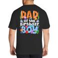 Dad Under Sea Birthday Party Boys Ocean Sea Animals Themed Big And Tall Men's T-Shirt Back Print