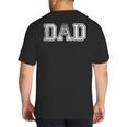 Dad Shirts For Dad Vintage Dad Idea Fathers Day Fun Big And Tall Men's T-Shirt Back Print