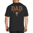 Dad Skull Fathers Day Shirt Western Rodeo Family Matching Big And Tall Men's T-Shirt Back Print