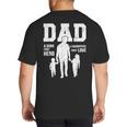 Dad Sons First Hero Daughter Love For Father's Day Big And Tall Men's T-Shirt Back Print