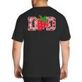 Dad Strawberry Birthday Big And Tall Men's T-Shirt Back Print