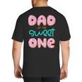Dad Of Sweet One First Birthday Matching Family Donut Theme Big And Tall Men's T-Shirt Back Print