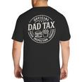 Dad Tax Papa Daddy Fathers Day Big And Tall Men's T-Shirt Back Print Dad Tax Papa Daddy Fathers Day Big And Tall Men's T-Shirt Back Print