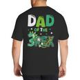 Dad Of The Three Rex Birthday Dinosaur Family Matching Big And Tall Men's T-Shirt Back Print Dad Of The Three Rex Birthday Dinosaur Family Matching Big And Tall Men's T-Shirt Back Print