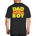 Dad Of The Toy Birthday Boy Story Theme B-Day Big And Tall Men's T-Shirt Back Print
