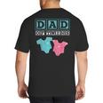 Dad Of Twins Family Daddy Fathers Day Future Parents Big And Tall Men's T-Shirt Back Print