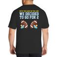 Dad Of Twins TShirt Big And Tall Men's T-Shirt Back Print Dad Of Twins TShirt Big And Tall Men's T-Shirt Back Print