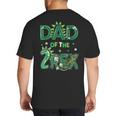 Dad Of The Two Rex Birthday Dinosaur Family Matching Big And Tall Men's T-Shirt Back Print