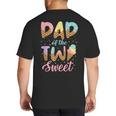Dad Of The Two Sweet Birthday Girl Ice Cream Lovers 2nd Big And Tall Men's T-Shirt Back Print