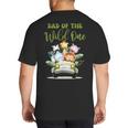 Dad Of The Wild One 1st Birthday Safari Family Matching Big And Tall Men's T-Shirt Back Print